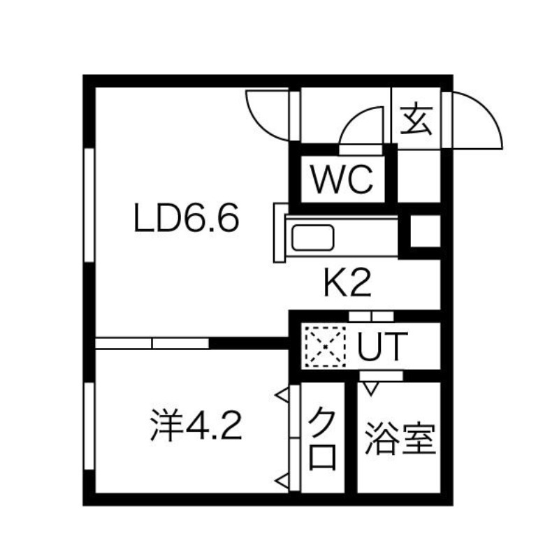 サクラブール澄川の間取り