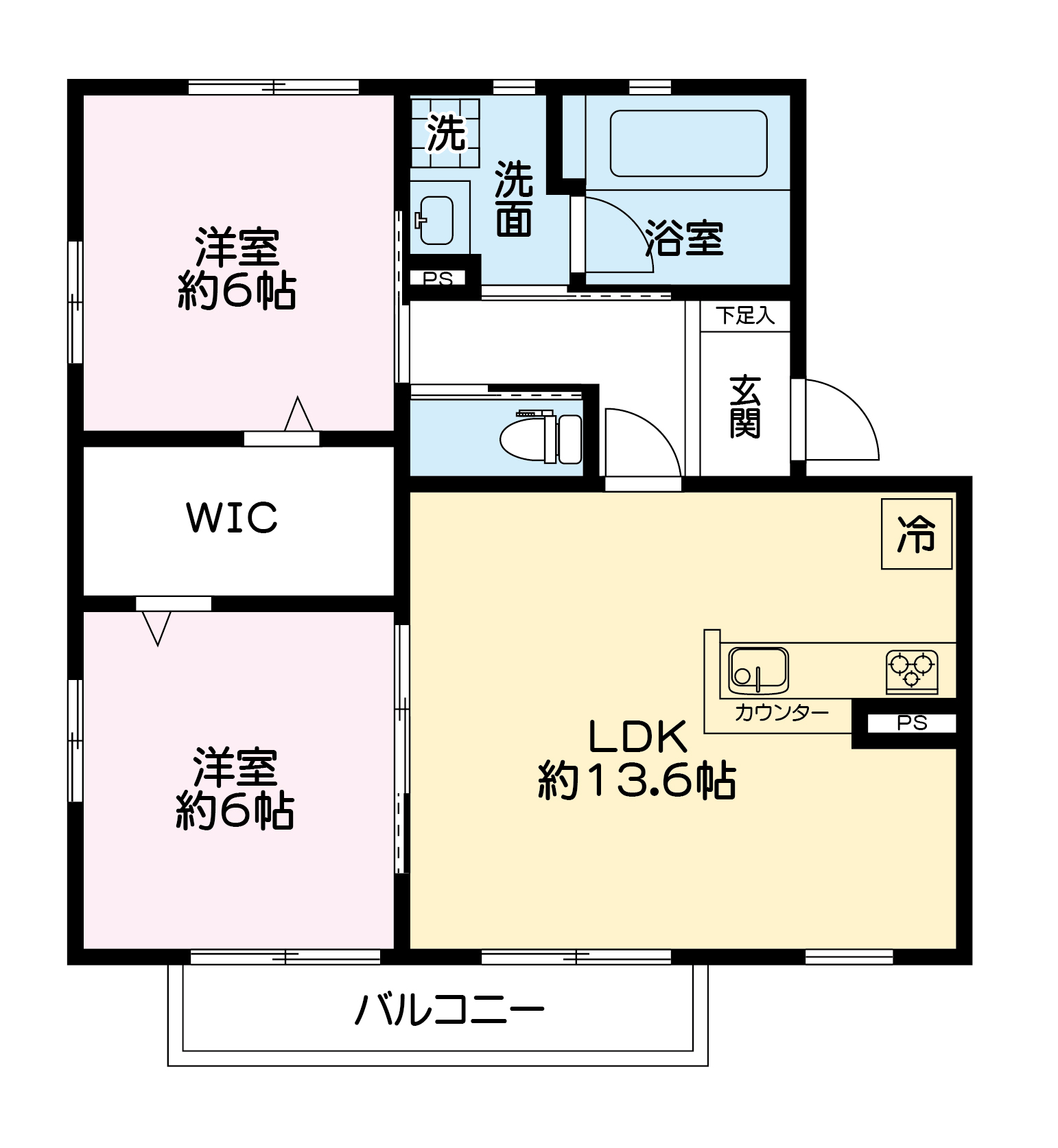 アルバート　Dの間取り