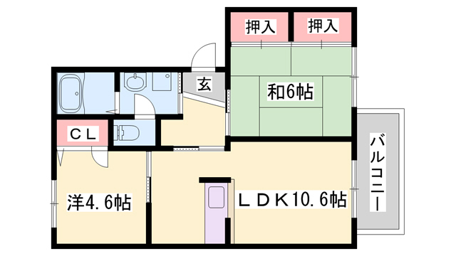 シャーメゾンさくら坂Fの間取り