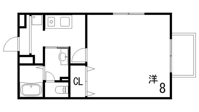 セジュール赤坂の間取り