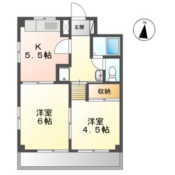 コーポ子野川の間取り