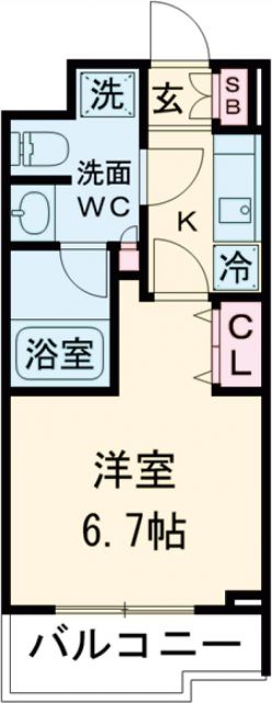 目黒区南のマンションの間取り