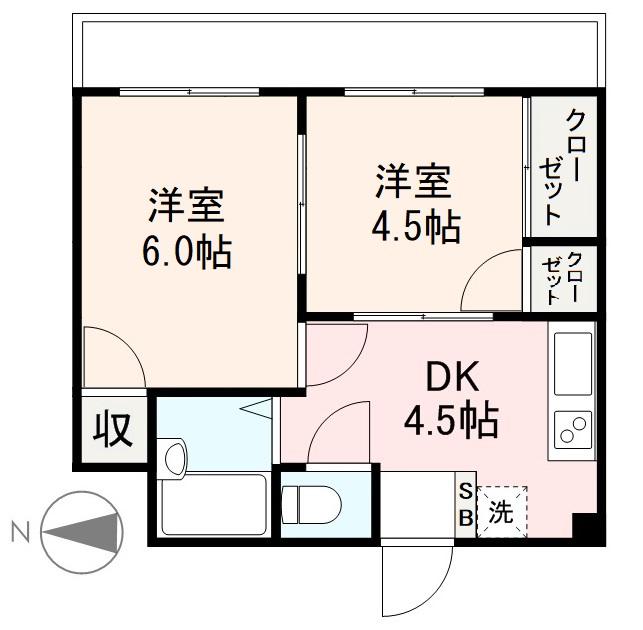 高松市東田町のマンションの間取り