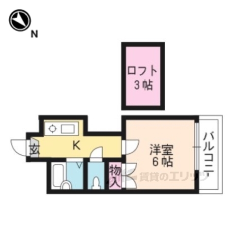 嵯峨野レジデンスの間取り