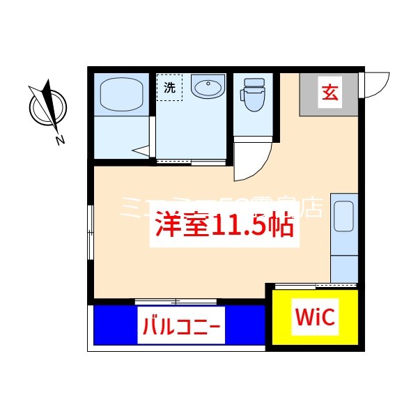 霧島市国分下井のアパートの間取り