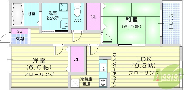 プラティーク桜木の間取り