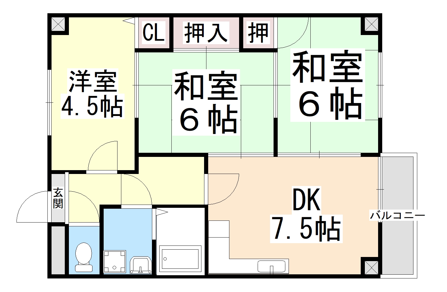 ファミール12の間取り