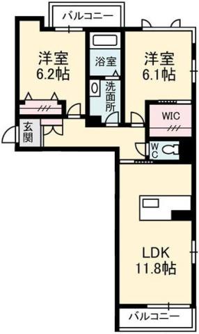 ベレオ南島田の間取り