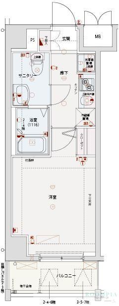 ジェノヴィア板橋本町グリーンウォールの間取り