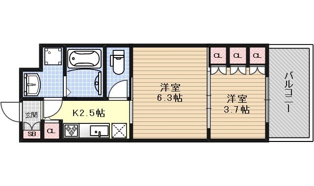 CRESTTAPP京都二条（クレストタップ京都二条）の間取り