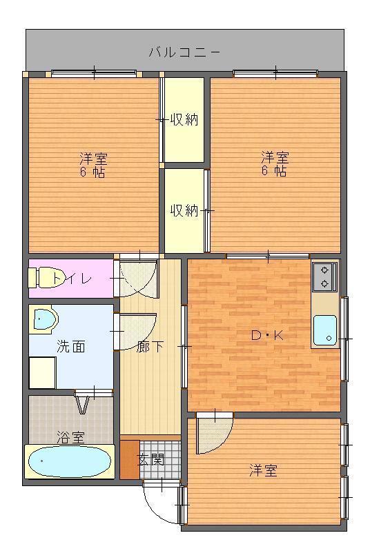 アメニティ豊岡IIの間取り