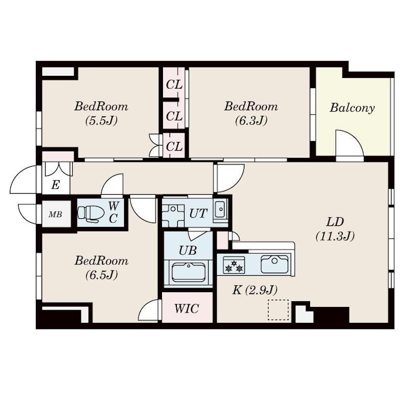 S-RESIDENCE伊都Attirantの間取り