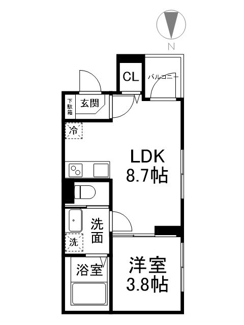 ジミーズメゾン円町の間取り