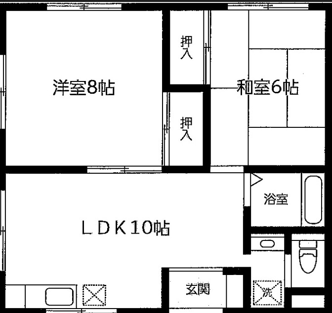 川崎市川崎区昭和のマンションの間取り