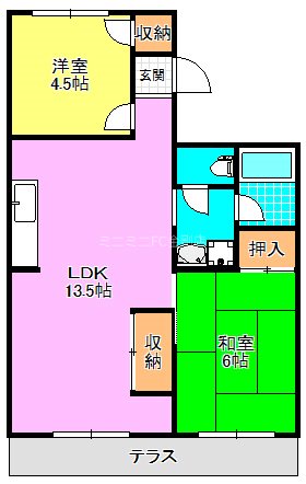 ガーデンハイツ置田Iの間取り