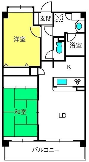 キングホームズ１番館Ｂ棟の間取り