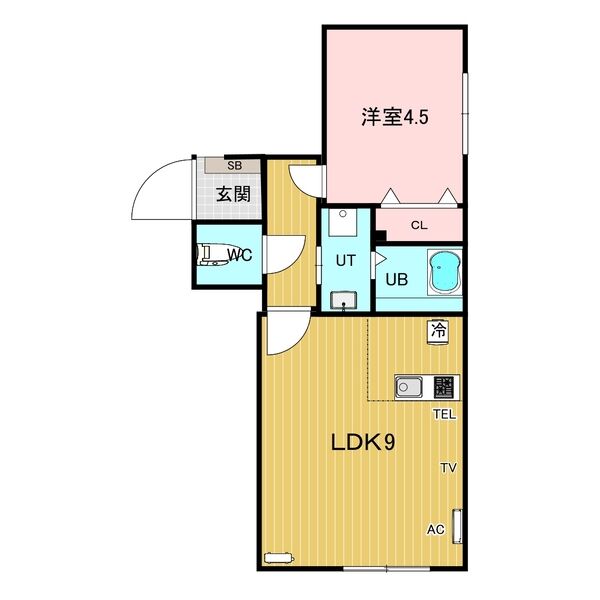 【ノイすすきの東の間取り】