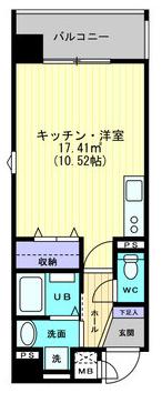 ＦＩＮＥ　ＳＭＡＲＴ錦町の間取り