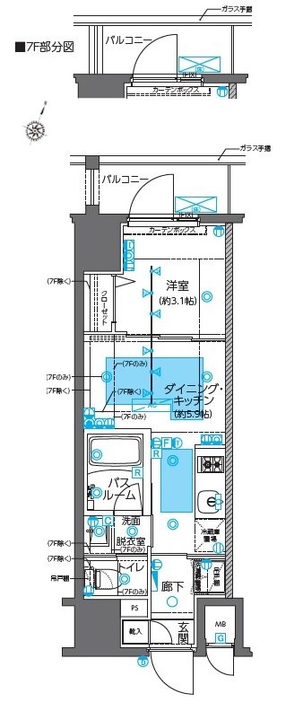 ZOOM神田の間取り