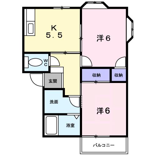 メゾン・ド・パーソンズＢの間取り