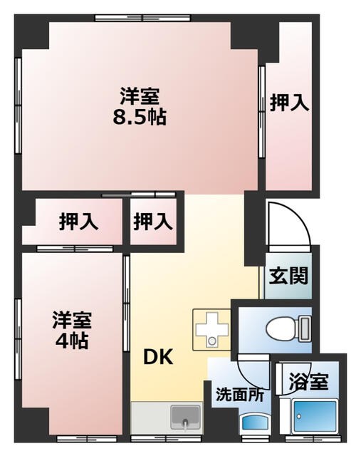 豊島区高田のマンションの間取り