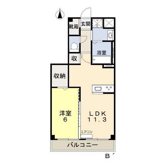 岡山県岡山市北区中仙道２（マンション）の賃貸物件の間取り