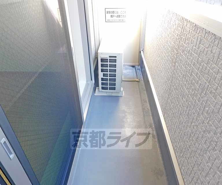 バルコニー　洗濯物もよく乾きます