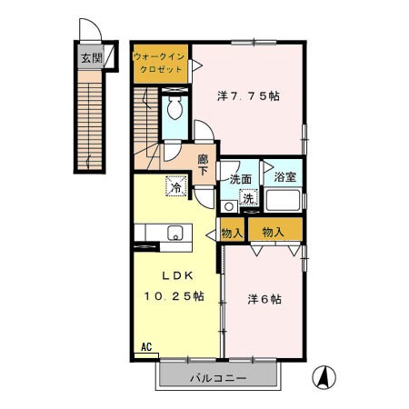 プルメリアの間取り