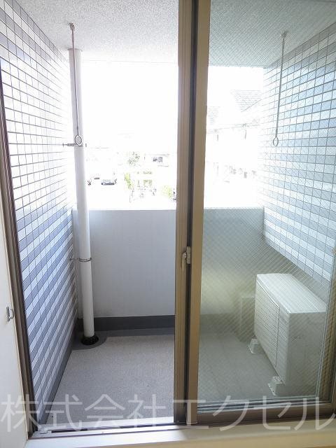 バルコニー　北西向きです。