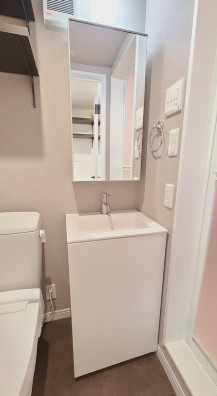 洗面設備　※建築中のため同施工会社参考写真となります。