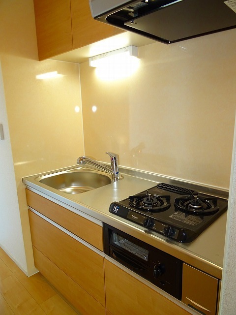キッチン　2口ガスシステムキッチン