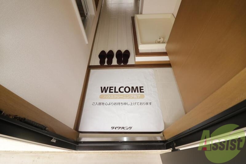 玄関　シューズボックス付きの玄関です。