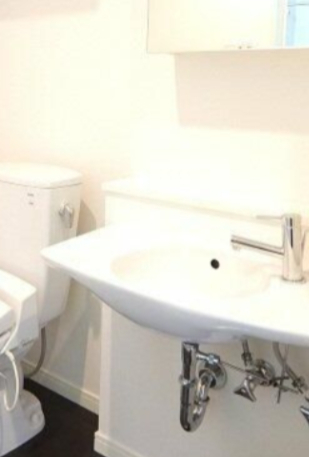 洗面設備　脱衣スペースもあります