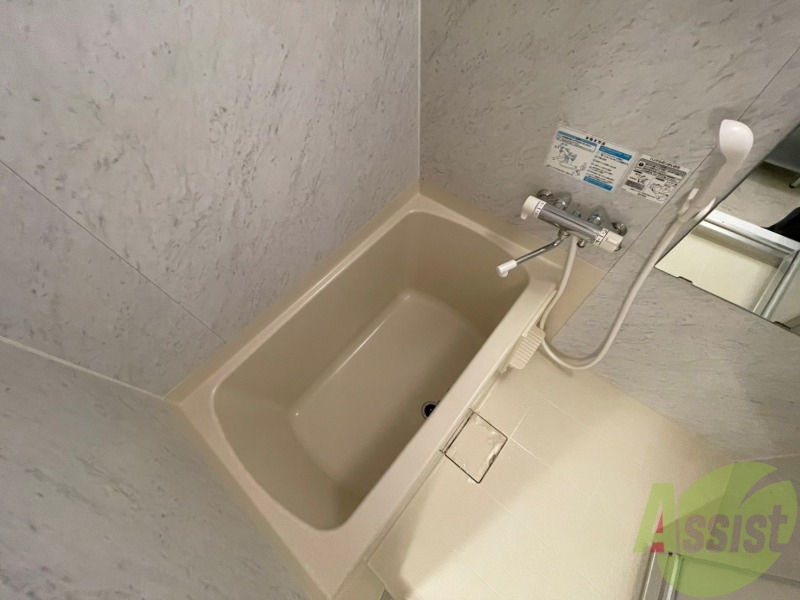 バス・シャワールーム　誰にでも使いやすい混合水栓です！便利ですね。