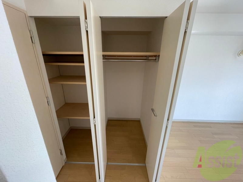 収納　収納を開けてみました！たくさん入りそうですね～