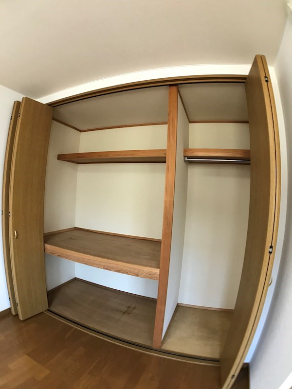 収納　大型クローゼット付きでお荷物をまとめて収納出来ます