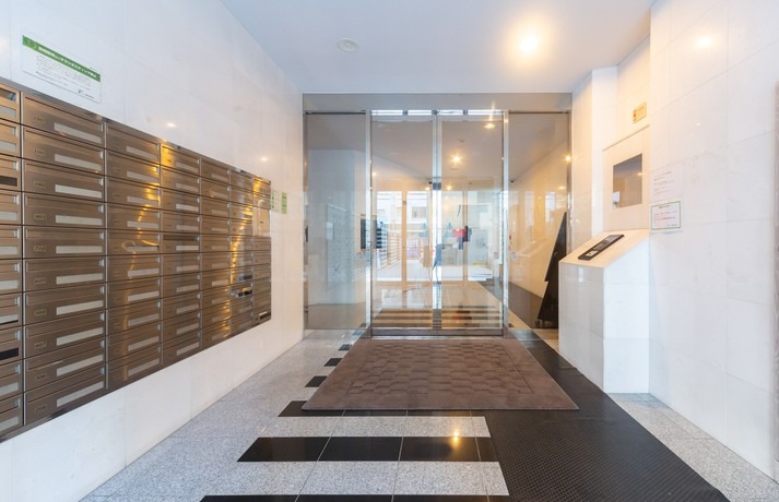 セキュリティ　オートロック付きで安心ですね。