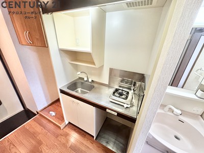 キッチン　ガスコンロ付きのキッチンです！