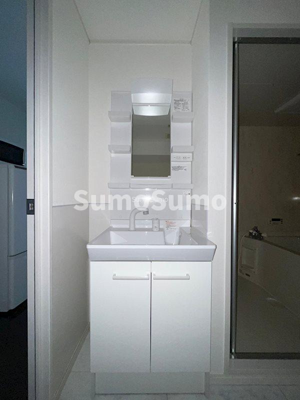 洗面設備　広い洗面スペース