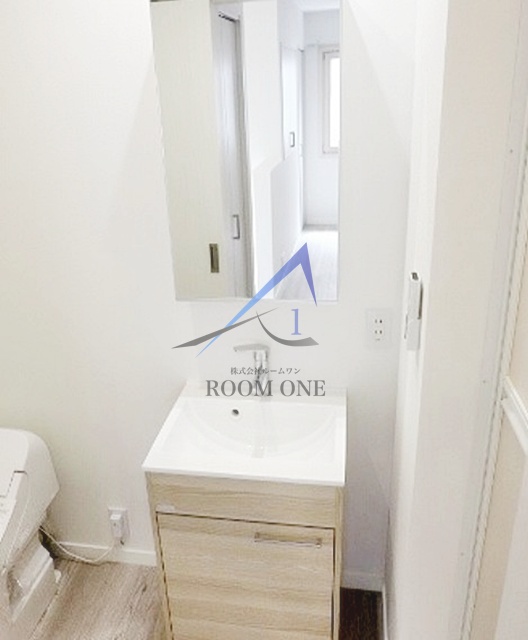 洗面設備　洗面台です。