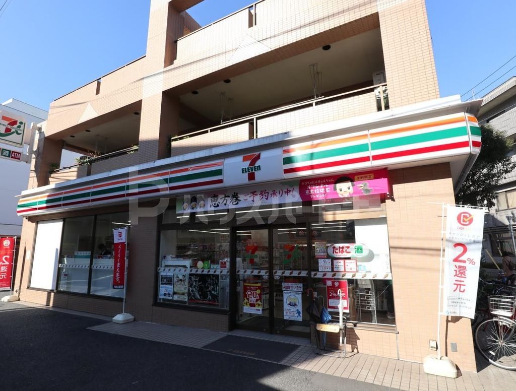 コンビニ　セブンイレブン葛飾東金町2丁目店（コンビニ）まで40m
