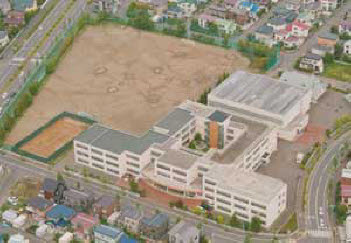 中学校　札幌市立上野幌中学校（中学校）まで853m