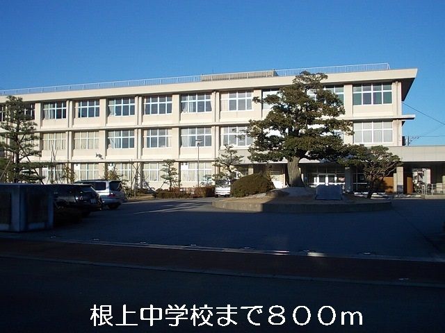 中学校　根上中学校（中学校）まで800m
