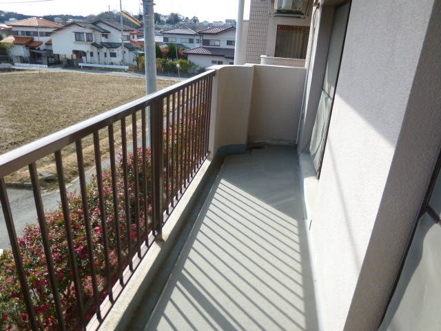 バルコニー　広いバルコニーなのでお洗濯楽々♪