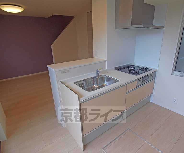 キッチン　ゆったりとしたカウンターキッチン