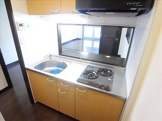 キッチン　ガスコンロ２口　システムキッチン