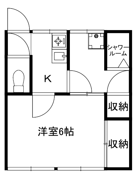 東田荘B棟の間取り写真