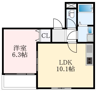 コンフォール道明寺駅西の間取り写真