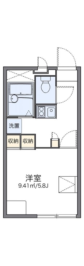 レオパレスエルパセオIIIの間取り写真