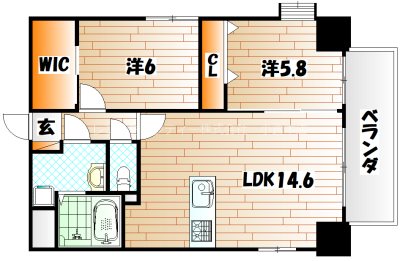 salice柳町IIの間取り写真